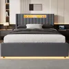 Postel okwish 140x200 cm s úložným prostorem a otevřenými Náhled obrázku produktu 2