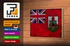 Holzschild Flagge Bermudas 18x12cm Flag of Bermuda Rost Produktbild-Vorschau 4