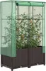 Hochbeet mit Gewächshaus-Aufsatz Rattan-Optik 80x40x138 cm Produktbild-Vorschau 2