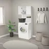 ECD Germany Waschmaschinenschrank 190 x 63 cm mit 2 Türen Produktbild-Vorschau 6