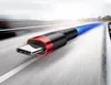 Kábel Baseus Cafule USB na USB-C, 3A, 1m - červený/čierny Náhľad obrázku produktu 8