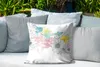 MuchoWow® Outdoor Kissen - Illustration eines Blumenmusters Produktbild-Vorschau 4