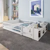 MODFU  Kinderbett  140 x 200 , Holzbett mit Offenes Lager Produktbild-Vorschau 4