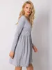 Kleid Bort aus Baumwoll-Mix mit A-Linien-Schnitt, langen Produktbild-Vorschau 2