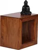 WOHNLING Standregal Massivholz Sheesham 44cm hoch Cube Produktbild-Vorschau 6