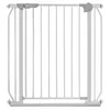 A white baby gate on a white background. Voir les images du produit