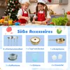 Dětská kuchyňka COSTWAY s příslušenstvím, dřevěná kuchyňka Náhled obrázku produktu 4