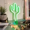 Neon LED Kaktus mit Batterie Grün Produktbild-Vorschau 5