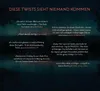 A dark, atmospheric background with text overlays and quotes. Voir les images du produit