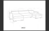 Couchgarnitur Ecksofa Sofa DIEGO – U-Form mit Produktbild-Vorschau 2