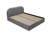 GUTTO Lit rembourré MOON gris 140x200 Sommier à lattes en Voir les images du produit 3