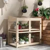 Serre en bois Outsunny, serre à deux niveaux avec double Voir les images du produit 2