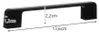 Möbelgriffe 103 mm, 10 Stück schwarz Produktbild-Vorschau 6