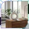 Designová váza, bílá, kulatá, moderní, do interiéru Náhled obrázku produktu 6