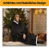 Decken-Hoodie, tragbare Kuscheldecke mit Ärmeln & Kapuze, Produktbild-Vorschau 6