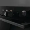 Close-up of the control panel and handle of a black oven. Produktbild-Vorschau