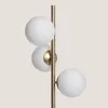 Stehlampe Metall und Glas Moonlight Brass Round 3 Strahler Produktbild-Vorschau 4