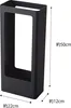 A black metal umbrella stand with dimensions indicated by text. Produktbild-Vorschau