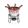 Schokoladenfondue-Set + Zartbitter-Schokoladengabeln Produktbild-Vorschau 1