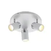 Lindby Strahler Kardo, Rondell, 3-flg., weiß, Metall, IP44 Produktbild-Vorschau 1