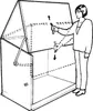 A person is shown operating a storage box. Náhľad obrázku produktu