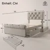 Flieks Čalouněná postel 90x200 cm s lamelovým roštem, Náhled obrázku produktu 12