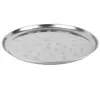 3x Serviertablett Edelstahl Rund 30/40/50cm – Glanz Tafel Produktbild-Vorschau 3