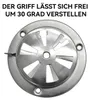 2 Stück Edelstahl Lüftungsrosette Ø95 mm, verschließbarer Produktbild-Vorschau 4