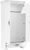 An open white wardrobe with a hanging rod and a drawer. Produktbild-Vorschau