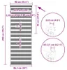 vidaXL Dvojitá roleta bílá 90x200 cm Šířka látky 85,9 cm Náhled obrázku produktu 7