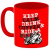 Keep calm & ride a bike Kaffeebecher Rot Kaffeebecher zum Produktbild-Vorschau 2