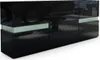 Vladon Sideboard Flow,  Germany, Schwarz Hochglanz/Schwarz Produktbild-Vorschau 1