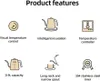 Product features illustrated with icons and text. Náhled obrázku produktu
