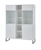 trendteam Wohnen Vitrine/Highboard mit 3D-Optik Weiß Produktbild-Vorschau 1