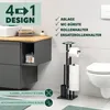 eluno stojaci WC set 4v1, WC kefa, držiak na rolky a Náhľad obrázku produktu 2