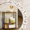 A kitchen shelf unit is shown, with icons and text around it suggesting kitchen items and appliances. Produktbild-Vorschau