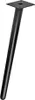A single black furniture leg with a mounting plate is shown against a white background. Produktbild-Vorschau