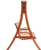 A side view of a wooden garden swing. Náhled obrázku produktu