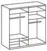 Schwebetürenschrank Level Kleiderschrank mit Spiegel Produktbild-Vorschau 2