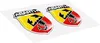 Abarth 3D Aufkleber 2 Offizielle Schild, Größe 30 mm Produktbild-Vorschau 2