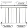 90x128CM Balkon V2A Fenster Geländer Edelstahl Produktbild-Vorschau 5