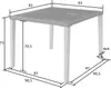tectake® Rattan Tisch Tarent 93,5 x 93,5 x 75 cm Produktbild-Vorschau 7