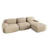 Modulares rahmenloses Ecksofa aus Cordstoff, ohne Montage, Produktbild-Vorschau 5