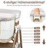 Lit bébé réglable à 6 niveaux Lit d'appoint Poussette avec Voir les images du produit 4