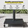vidaXL Supporto per ombrellone Nero 45 x 45 x 31,5 cm Anteprima dell’immagine prodotto 7