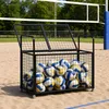 Relaxdays, carrello per palloni, 4 ruote, con freno, Anteprima dell’immagine prodotto 5