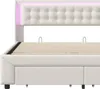 Lit rembourré ProximaX à LED RGB 140 x 190 cm, lit Voir les images du produit 13