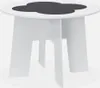 sweeek - Kindertisch mit Tafel und 4 Hocker - Weiß Produktbild-Vorschau 4
