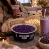 Lila Smoothie mit Popping Boba Traube und Haferflocken-Topping Podgląd zdjęcia produktu