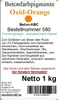 Orange Zementecht Oxid-Pigment 1kg Pulver für Betonmasse, Produktbild-Vorschau 3